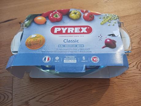 Skleněná zapékací mísa pyrex s víkem 36x22cm/6,7l,