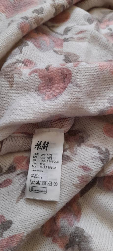 Květovaný tunelový šál, h&m