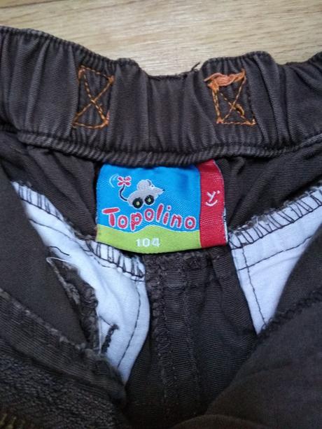 Plátěné kalhoty, topolino,104