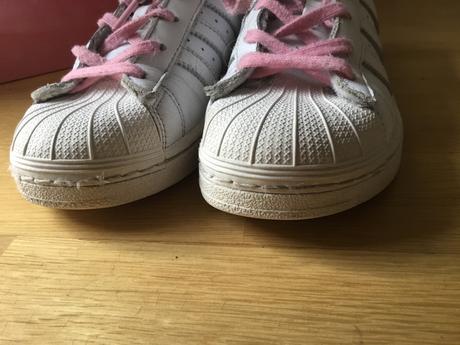 Bílé kozene tenisky adidas superstar vel 34, adidas,34