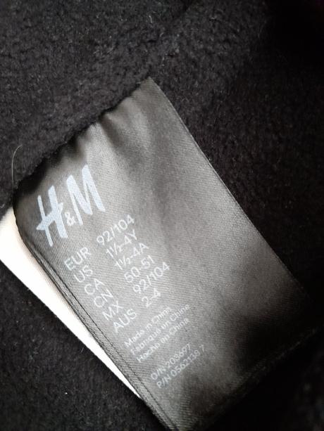 Zimní čepice s bambulí, zn. h&m, vel.92/104, h&m,92