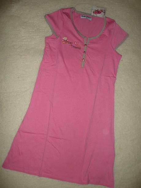 Pyžamo noční košilka košile vel s-l hnědá, l / m / s