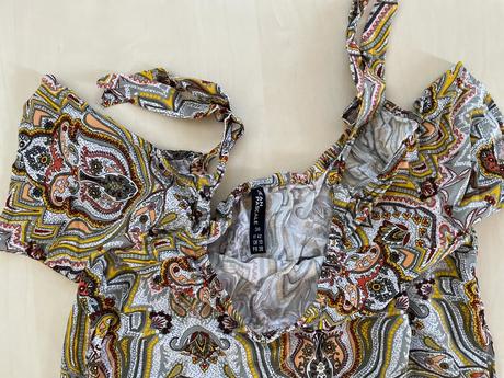 Letní šaty spadlé rukávky, vel s/m, jean pascale, s