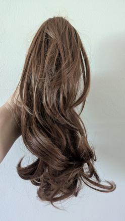 P48 prodloužení vlasů, culík na clip - 33 cm,