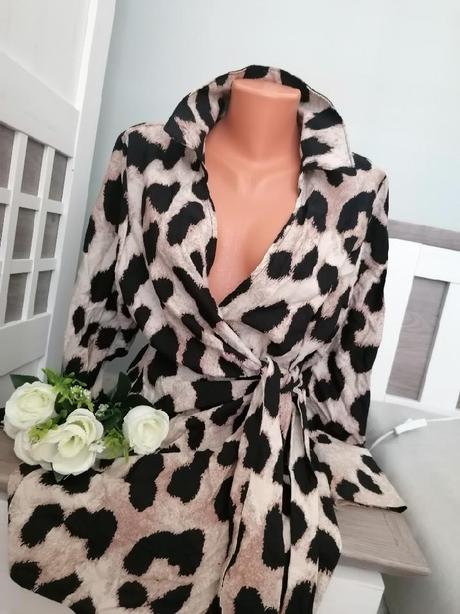 Tygrované šaty, h&m,s