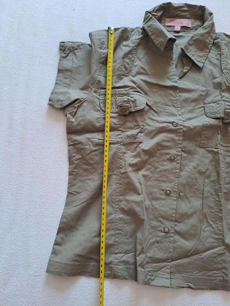 Dívčí košile s krátkým rukávem s kamínky, vel. m, m