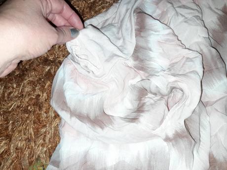 Sukně žíhaná světlá dlouhá jemná na léto, 40