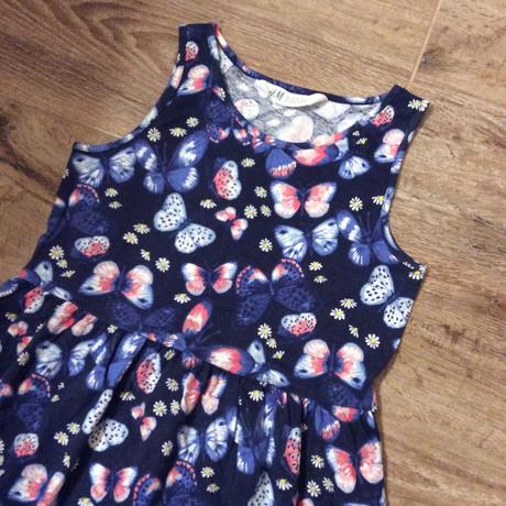 Bavlněné motýlkové šaty h&m, h&m,134