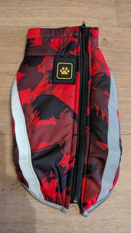 Ka460 teplá bunda pro pejsky, délka zad 32 cm,