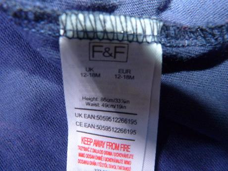 Bavlněné šatičky s duhami vel. 86, f&f,86