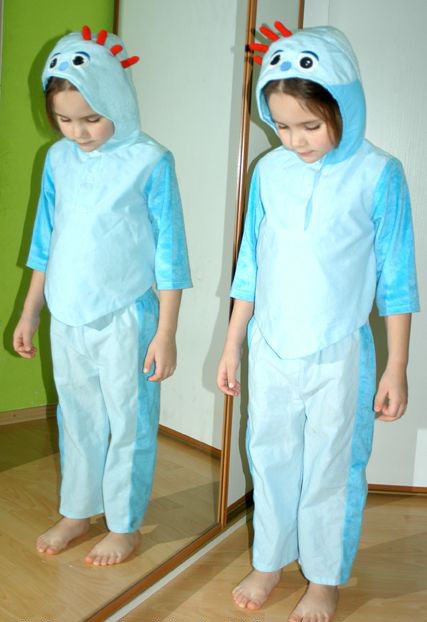 Karnevalový kostým duch iggle piggle,