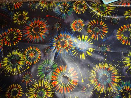 Šusták černý ohňostroje 150x 200, 