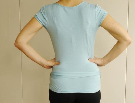 Tricko svetle modre s paseckem od melrose, xs