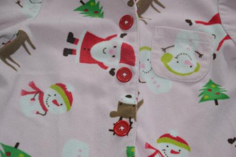 Fleesový pyžamový kabátek, vánoční veselé obrázky, carter's,104