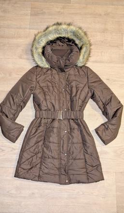 Dlouhá zimní bunda, kabát top secret vel. 36, s, s