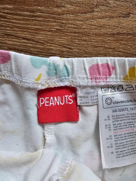 Dívčí leginy snoopy vel. 110/116, peanuts,116