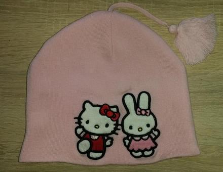 Růžová čepice s hello kitty vel. 6-8 let, sanrio