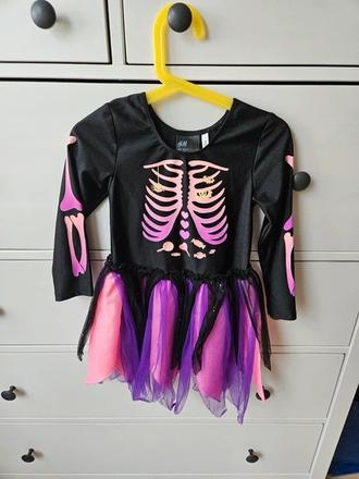 Kostým kostlivec h&m, vel. 98/104, 