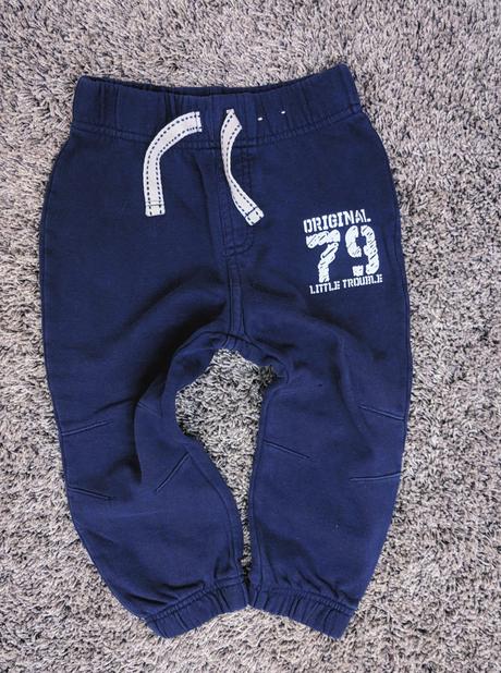 Frajerské tepláky tmavě modré do gumy, george,92