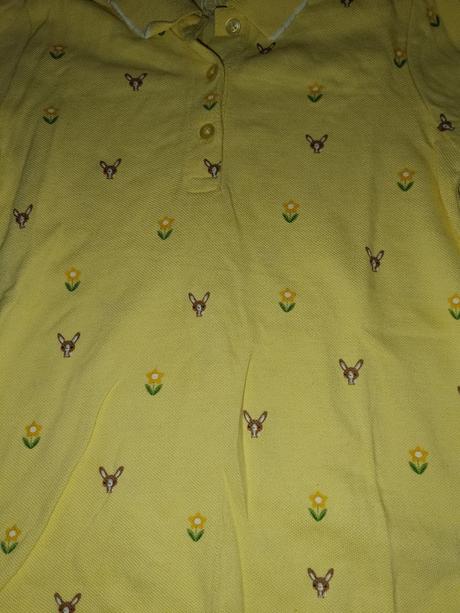 Žluté polotričko s králíčky 122 next, next,122