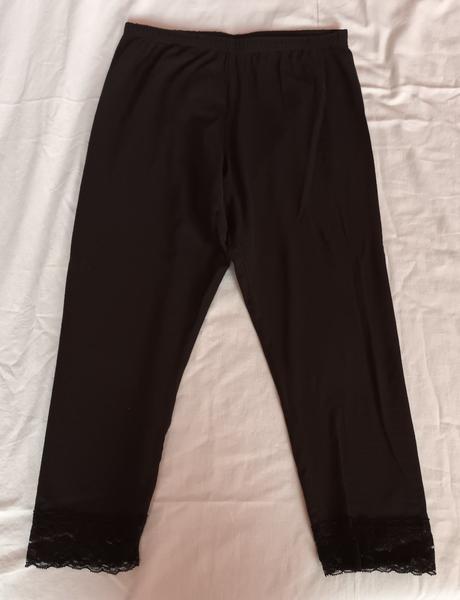 Dívčí 3/4 černé s krajkou, 38