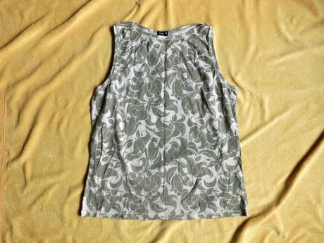 Květované tílko gap krémové khaki velikost xl, gap,xl