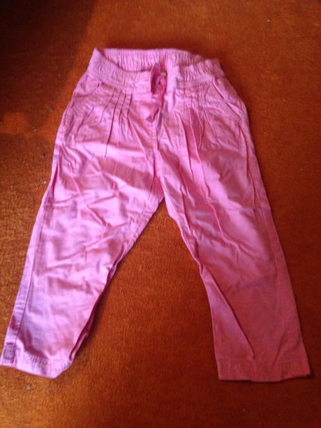 Dívčí plátěné kalhoty, palomino,92