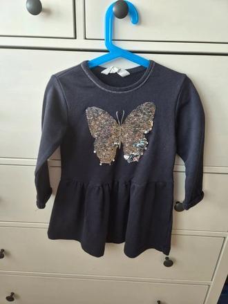 Mikinové šaty h&m, vel. 104, h&m,104