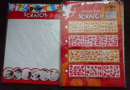 Scratch šablony 12 ks v sadě,