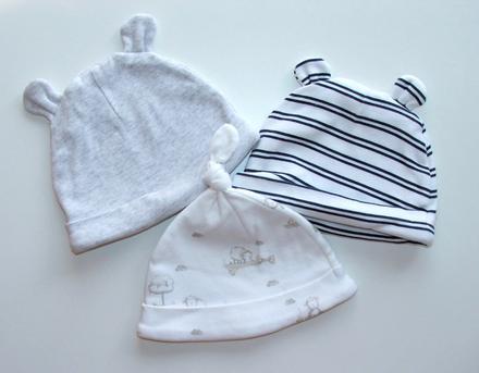 C2 dvouvrstvé chlapecké čepičky vel. 62, primark,62