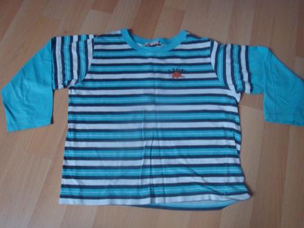 Triko s dlouhým rukávem a proužky, vel. 122, 122