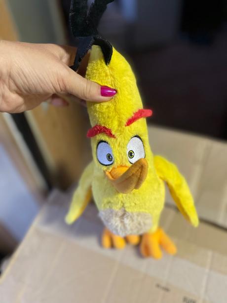 Plyšák plyšáci angry birds  červený žlutý, 