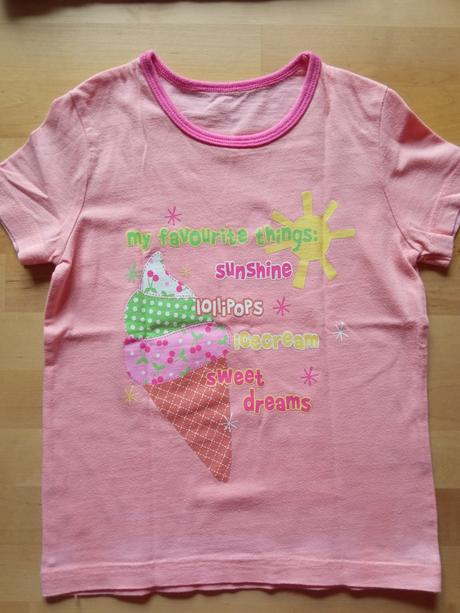 Tříčtvrteční kraťasy s tričkem, vel.98-104, 98