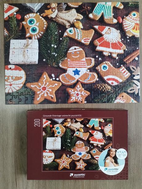 Puzzle vánoce dárkový stav, 