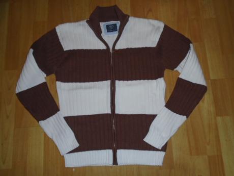 Svetr pruh vel l/xl pánský luxusní, l / xl