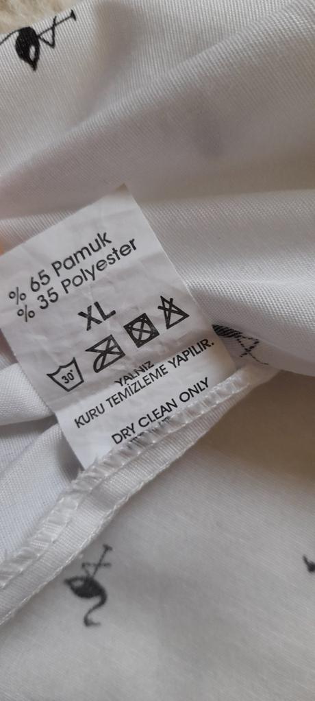 Bílé košilové šaty s volánky a plameňáky, xl