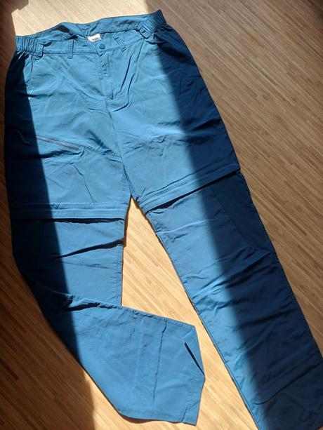 Turistické kalhoty 2v1 vel.uvedena 42 dl.105cm, decathlon,42
