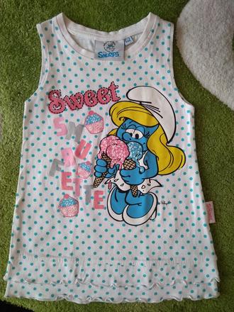 Šaty šmoulinka zn."smurfs" vel."86", 86