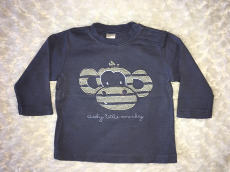 Modré opičkové tričko next, next,68