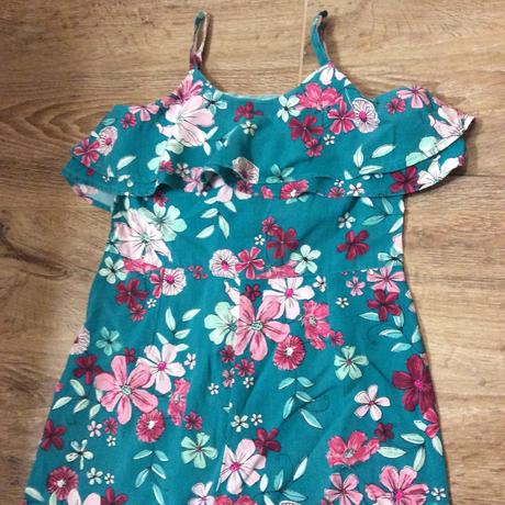 Kalhotový overal s květinkami, george,122