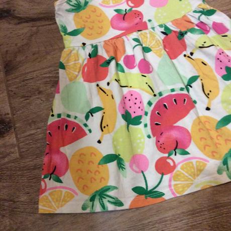 Bavlněné šaty s ovocem, h&m,98