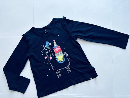 Triko modré vánoční - v.5 let gap, 110