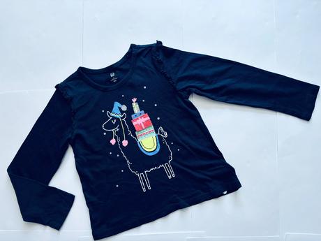 Triko modré vánoční - v.5 let gap, 110