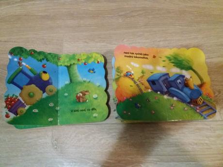Leporela traktůrek a mašinka,