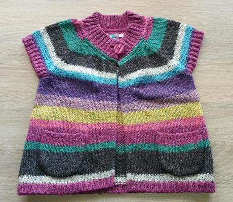 Pruhovaná vesta vel. 110, debenhams,110