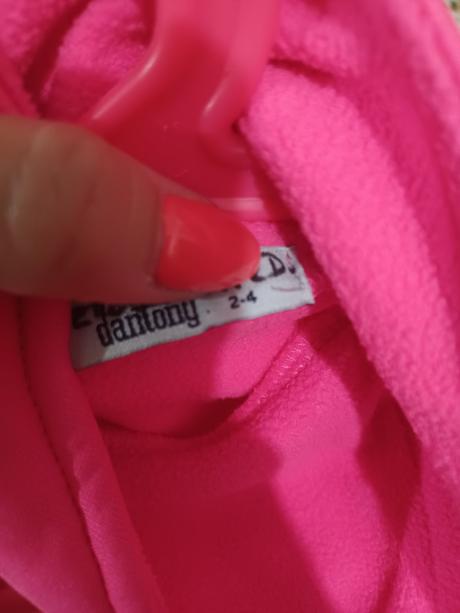 Neonová růžová mikina 104-110, 104