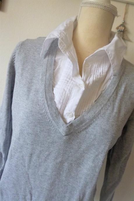 Svetřík 2v1 s košilí - vel.m-l, l