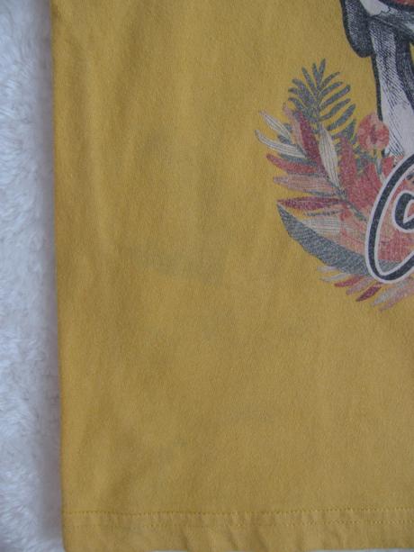 Bavlněné žluté frajerské tričko, 140