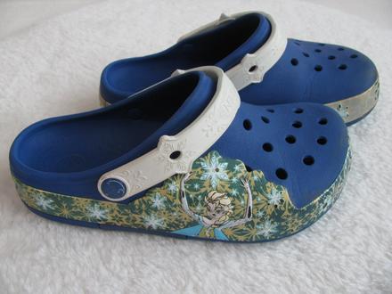 Dívčí nazouváky, crocs, ledové království elza, crocs,35