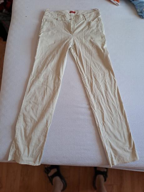 Dámské kalhoty béžové zn.synková, vel. 40/m, 40